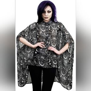 Killstar New Moon Batwing Top Size XL